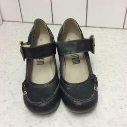 Donker Blauwe Lederen pumps