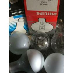 Gloeilampen 200,300,500 watt, schroefdraad