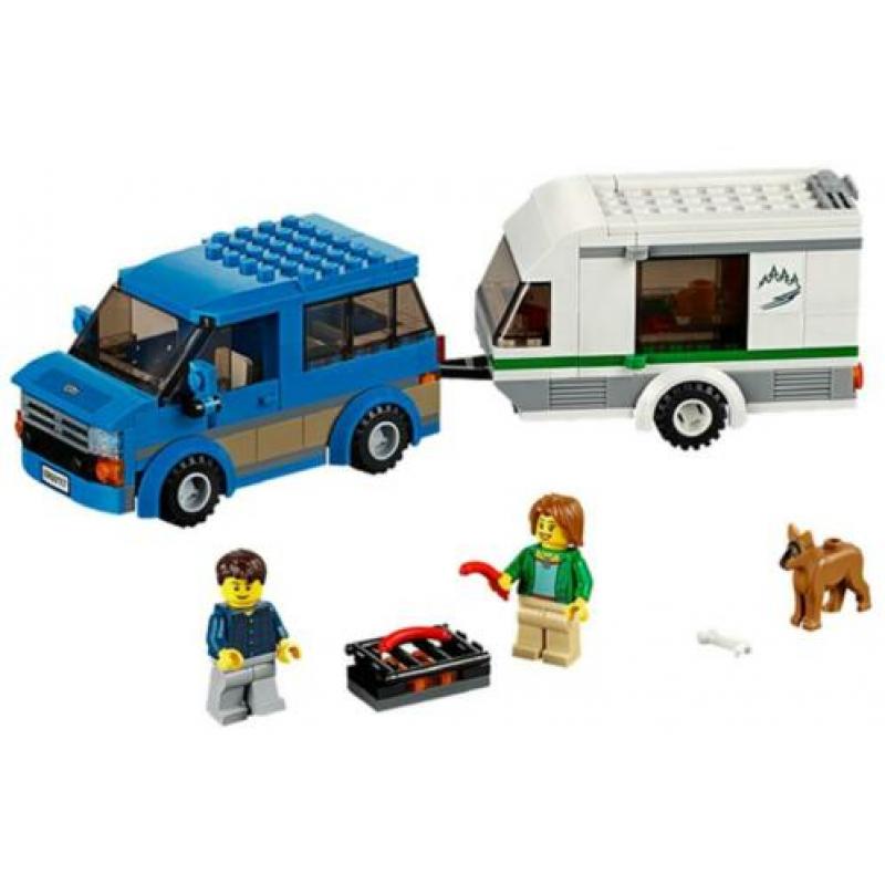 Lego 60117 Van & Caravan met boekjes Als nieuw