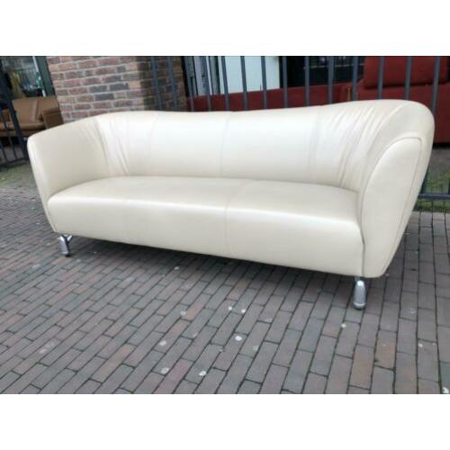 Leolux 3 zits pupilla bank Wapiti Sand leer design zetel