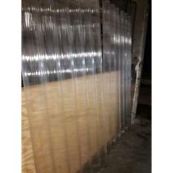 Golfplaten gebruikte polyester pvc dubbelwandige golfplaten