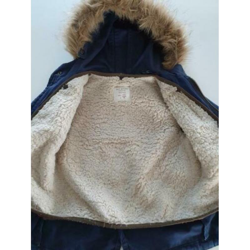 Stoere winterjas Zara - maat 98 - uitneembare voering