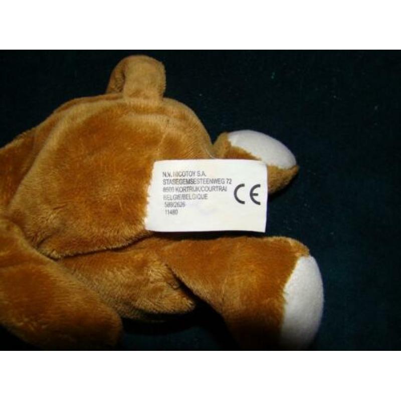 nicotoy poes bruin met wit 20 cm groot nieuw