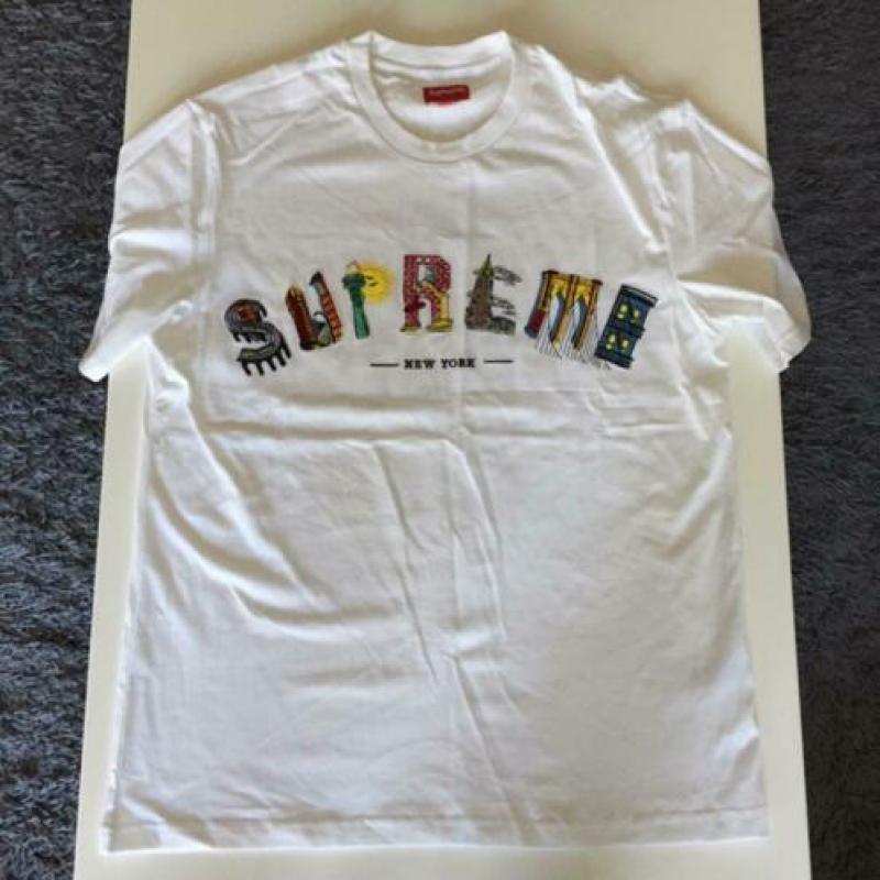 Supreme city arc tee witte 19SS t shirt t-shirt maat M