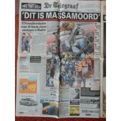Telegraaf voorpagina's