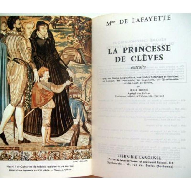 Madame de La Fayette - La Princesse de Clèves (extraits) (FR