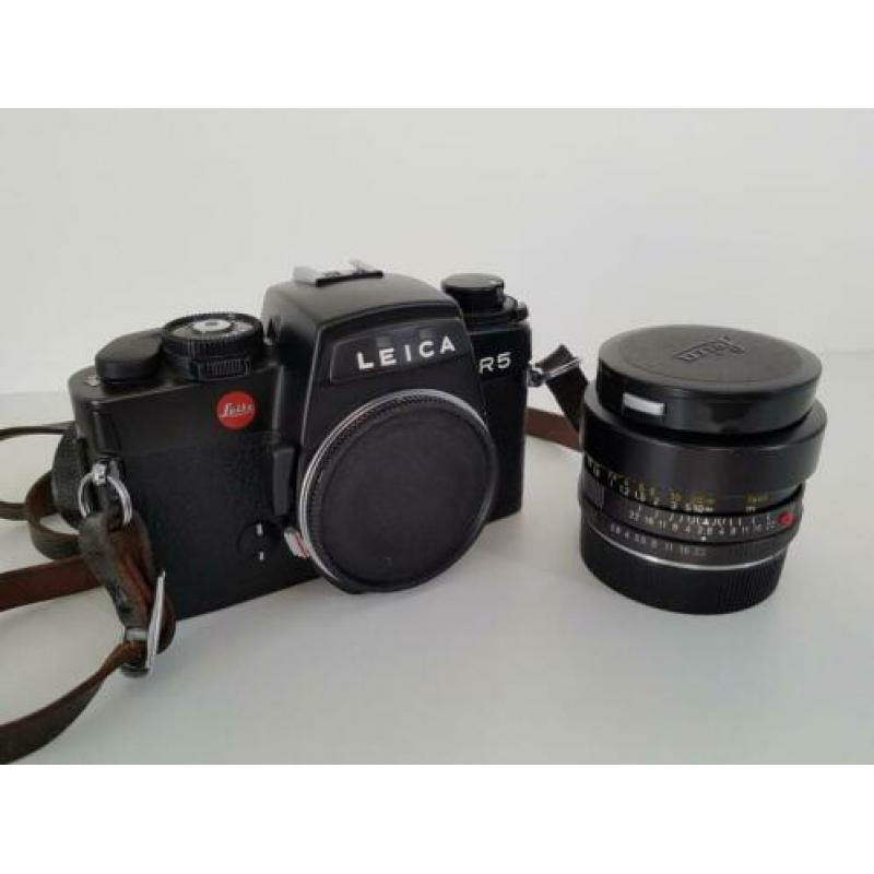 Leica R5 + Leica Elmarit 35mm 2.8/ Uitstekende staat