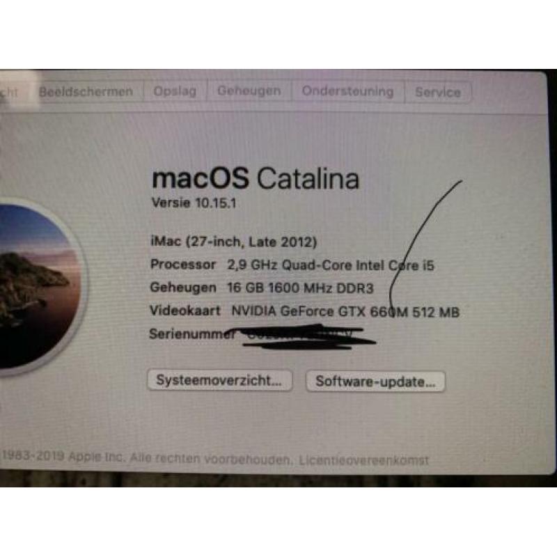 iMac 27 INCH eind 2012, in prima staat. Nieuwste update.
