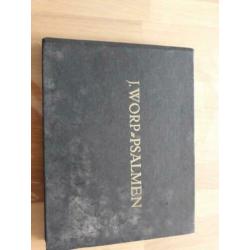 Oud boek met melodieën van psalmen van J. Worp