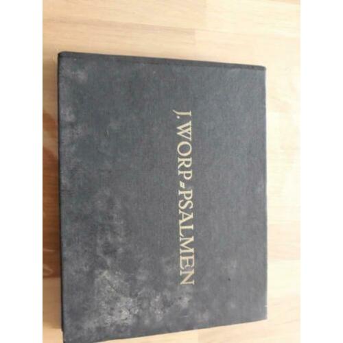 Oud boek met melodieën van psalmen van J. Worp