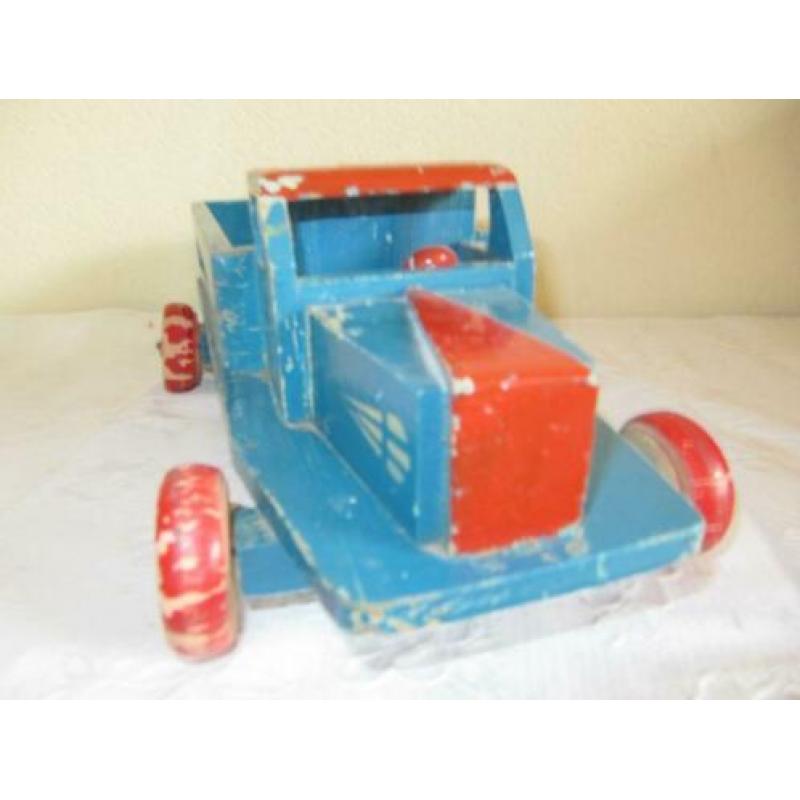 houte vracht auto WEDER OPBOUW zeldzaam 1945/1950