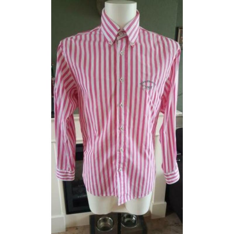 ZGAN prachtige roze VAN SANTEN VAN SANTEN overhemd M 39/40