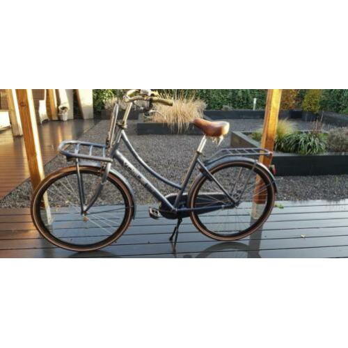 Evoque elite damesfiets. Stuurslot en vervoersrek.