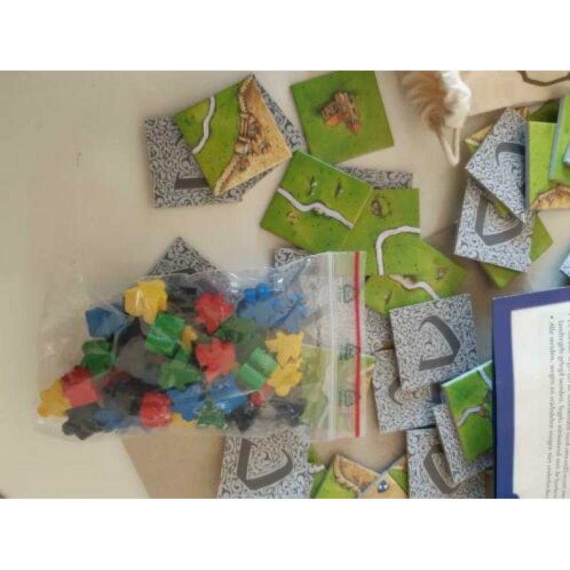 CARCASSONNE bordspel in zak, 2-5 spelers vanaf 8 jr.