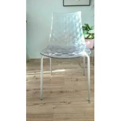 Calligaris ice, design stoel, Italiaans, transparant
