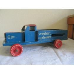 houte vracht auto WEDER OPBOUW zeldzaam 1945/1950