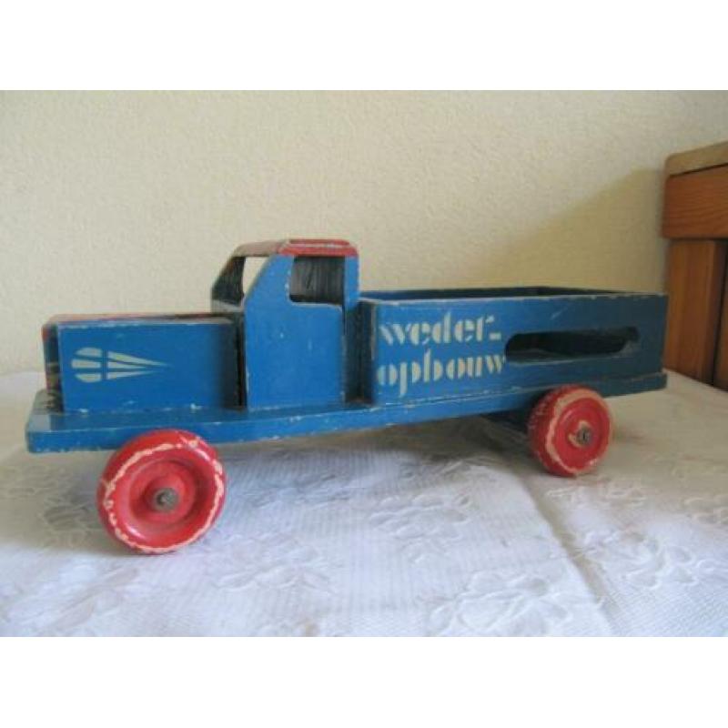 houte vracht auto WEDER OPBOUW zeldzaam 1945/1950
