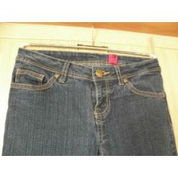 Blauwe skinny stretch jeans broek YES YES 164 XS 34 prima