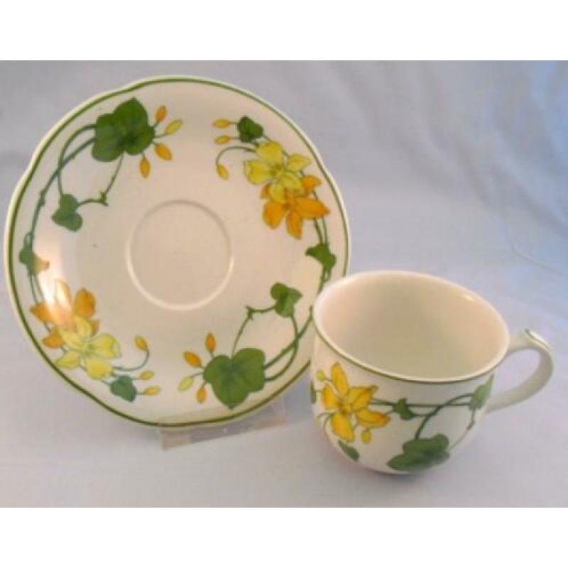 Geranium Villeroy en Boch servies onderdelen