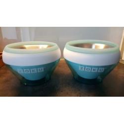 2 Zoku ijsmakers blauw turquoise