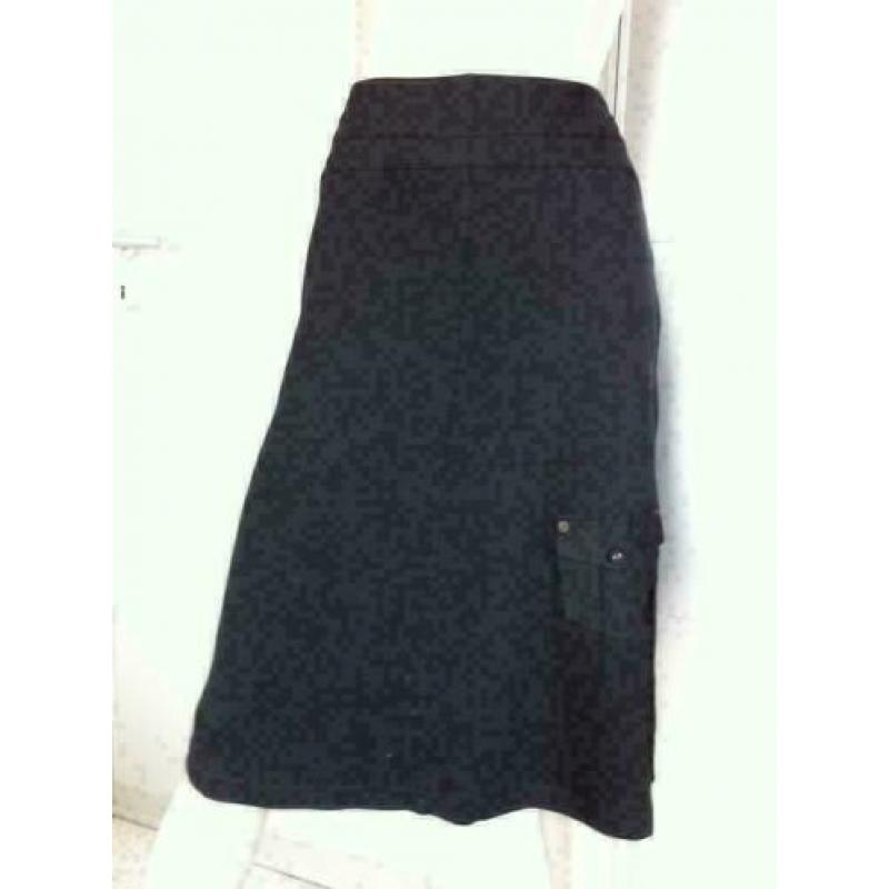 50% korting Z125 SANDWICH zwart rok rokje Maat S=36 (stretch