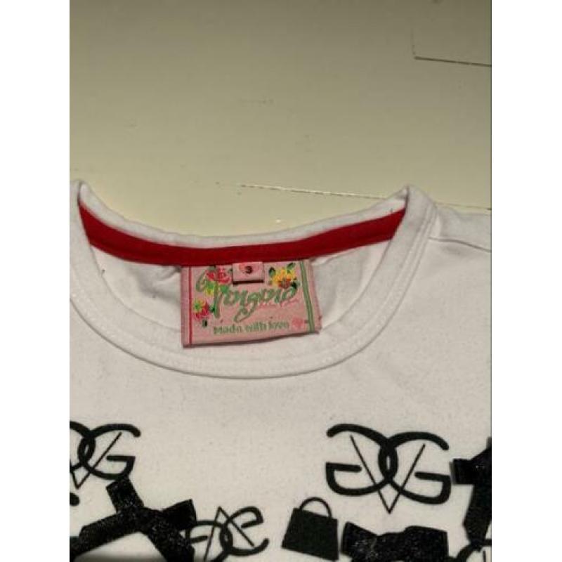 VINGINO | Als nieuw | Schattig shirtje hart/strikjes |98/104