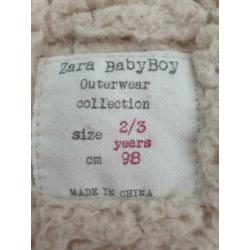 Stoere winterjas Zara - maat 98 - uitneembare voering