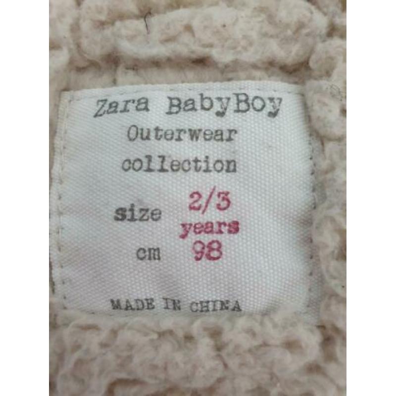 Stoere winterjas Zara - maat 98 - uitneembare voering
