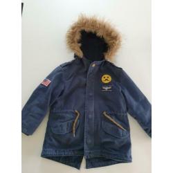 Stoere winterjas Zara - maat 98 - uitneembare voering