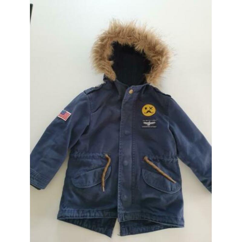 Stoere winterjas Zara - maat 98 - uitneembare voering