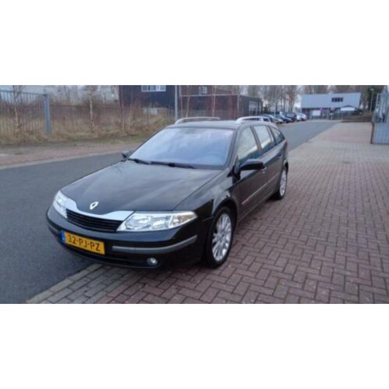 Renault Laguna 2.0 16V Gr.tour Expr E4 2004 Zwart airco