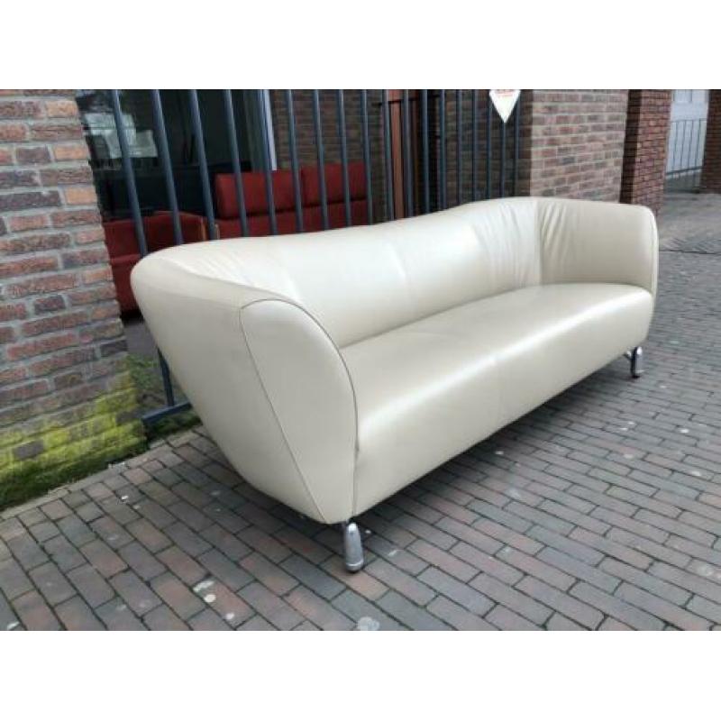 Leolux 3 zits pupilla bank Wapiti Sand leer design zetel