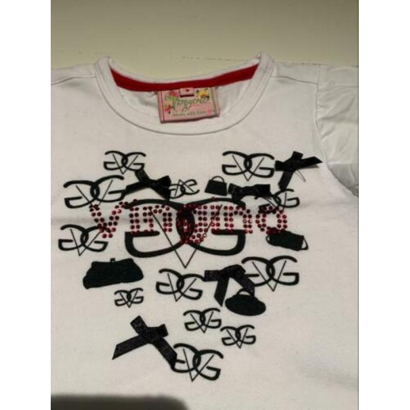 VINGINO | Als nieuw | Schattig shirtje hart/strikjes |98/104