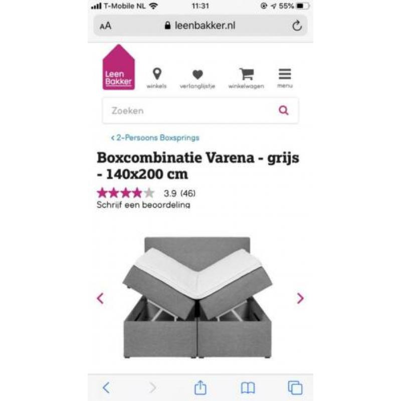 Boxspring met opbergruimte