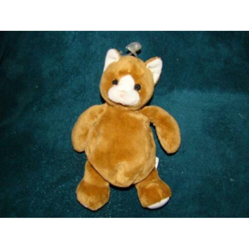 nicotoy poes bruin met wit 20 cm groot nieuw