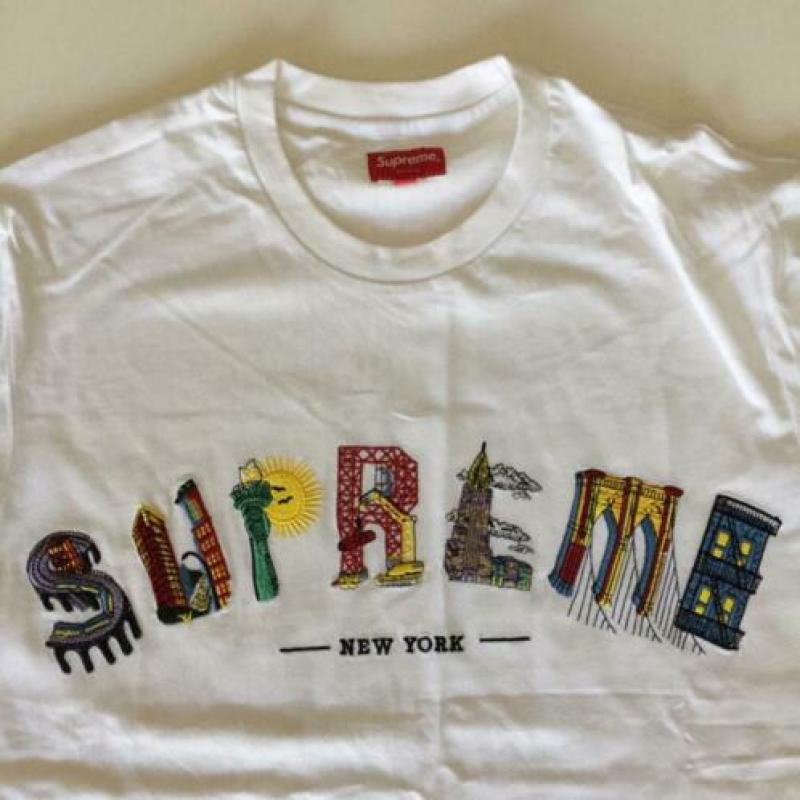Supreme city arc tee witte 19SS t shirt t-shirt maat M