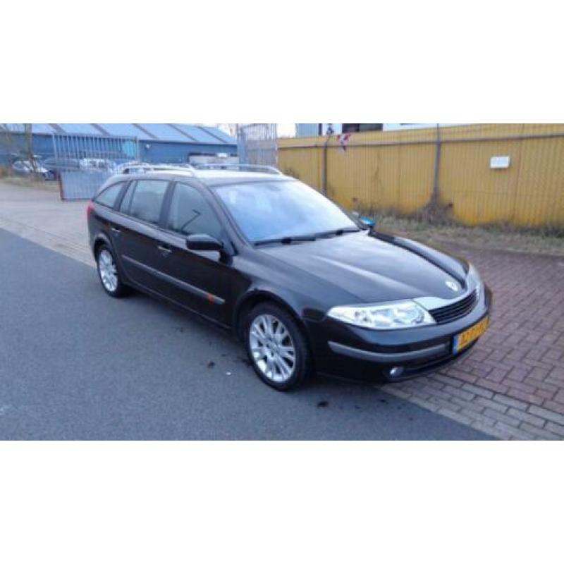 Renault Laguna 2.0 16V Gr.tour Expr E4 2004 Zwart airco