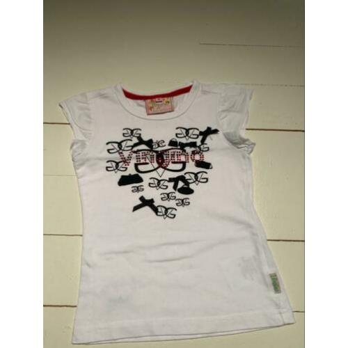 VINGINO | Als nieuw | Schattig shirtje hart/strikjes |98/104
