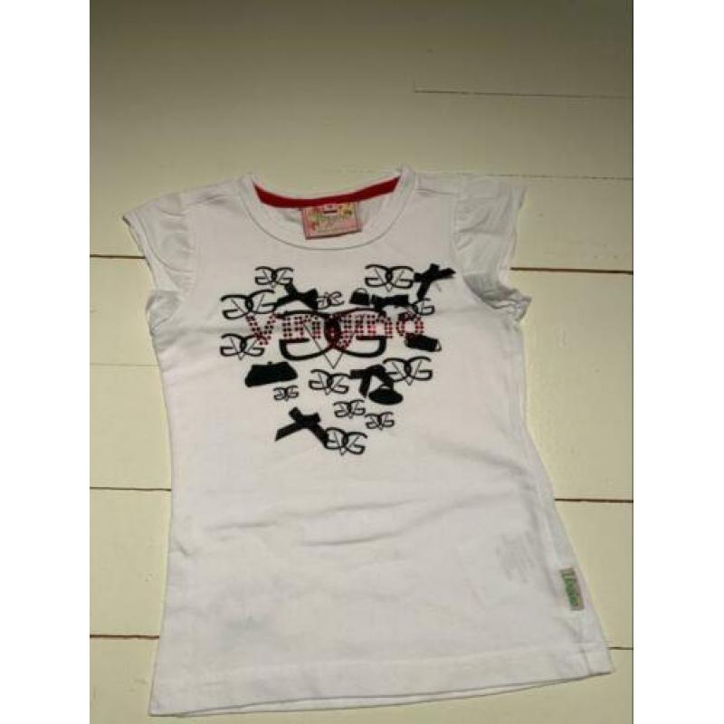 VINGINO | Als nieuw | Schattig shirtje hart/strikjes |98/104