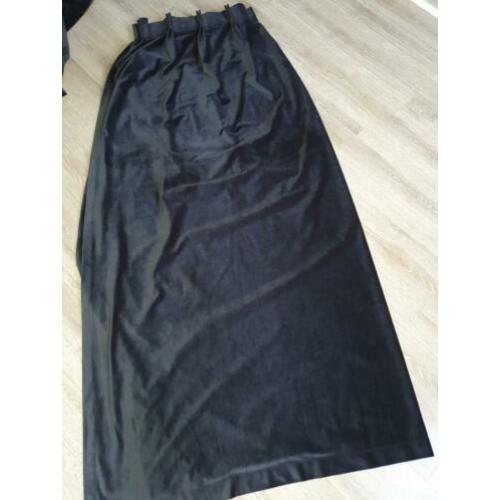 Zwarte Velvet/velours gordijnen