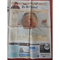 Telegraaf voorpagina's