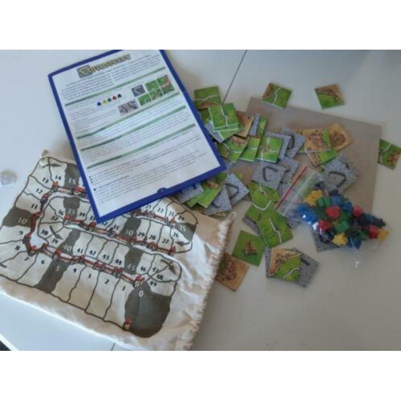 CARCASSONNE bordspel in zak, 2-5 spelers vanaf 8 jr.