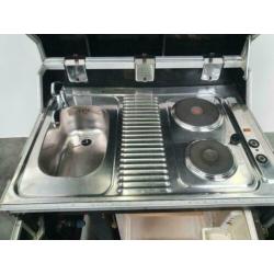 Kitcase kitchenette mobiele keuken design flightcase bar