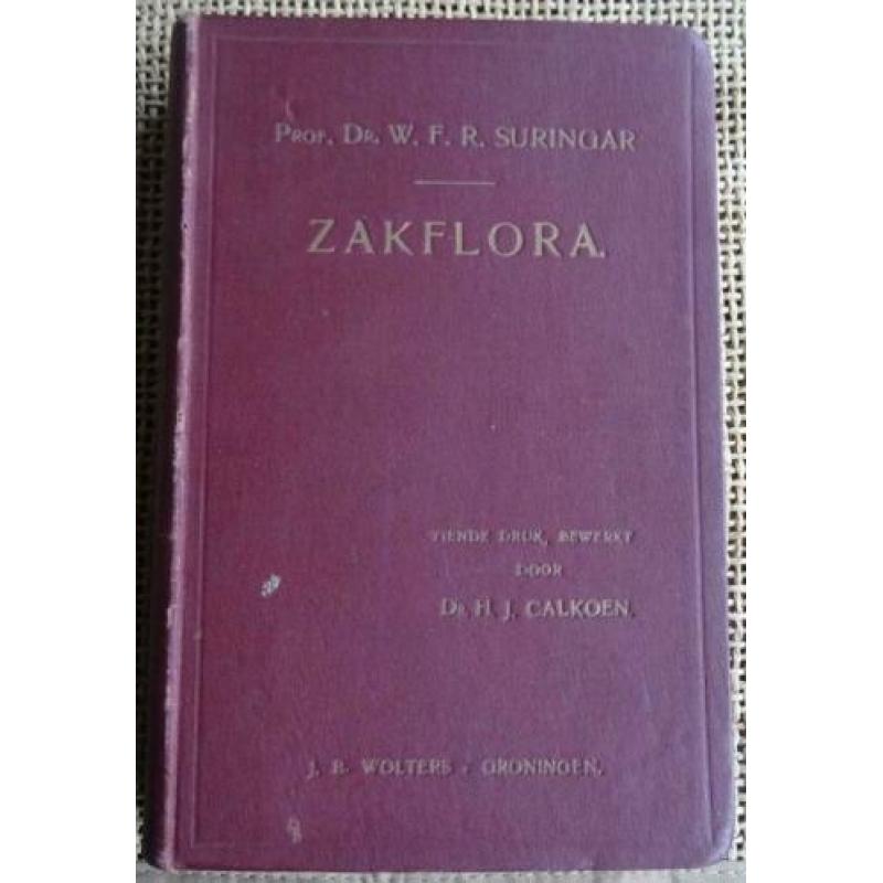 Oude Zakflora uit 1910 Prof. Dr. W.F.R. Suringar 98 afbeeld.