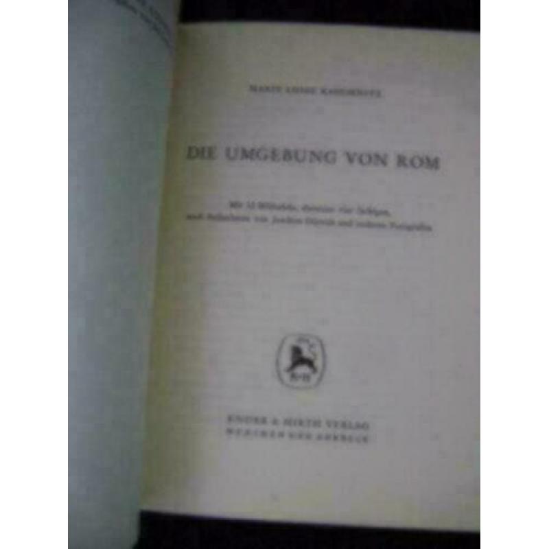 die umgebung von rom oude duitstalige reisgids uit 1960