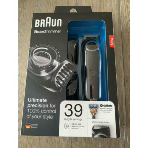 Braun baardtrimmer + Gilette fusion 5 scheermes