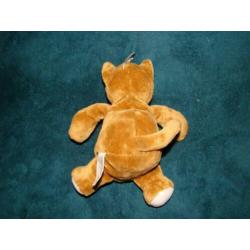 nicotoy poes bruin met wit 20 cm groot nieuw