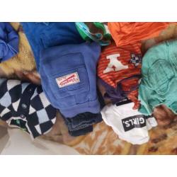 Jongens kleding maat 62 tot 74 broeken overhemden t-shirts