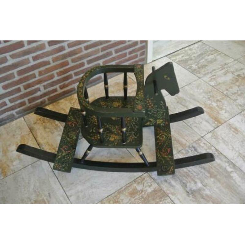 Houten Kinder Hobbelpaard 50e jaren(Hindeloopen)