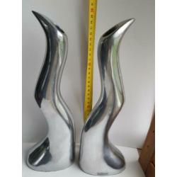 Twee massieve aluminium kandalaars, Anna Everlund